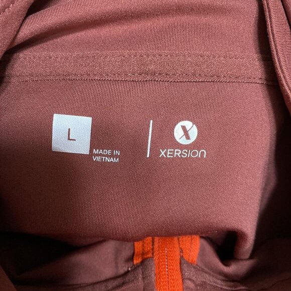 Xersion Running Jacket Sz L Full-Zip Hooded Lightweight Vented W/Thumb Holes - Picture 9 of 11